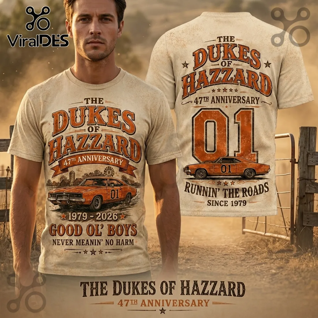 Dukes of Hazzard 47th Anniversary Shirt Dukes of Hazzard 47th Anniversary Shirt