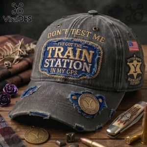 Yellowstone Dutton Ranch ‘Train Station’ Distressed Grey Baseball Cap