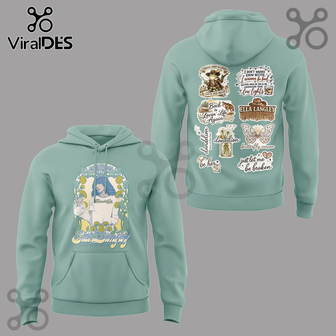 Ella Langley Dandelion Tour Hertz Arena 2026 Concert Hoodie Ella Langley Dandelion Tour Hertz Arena 2026 Concert Hoodie