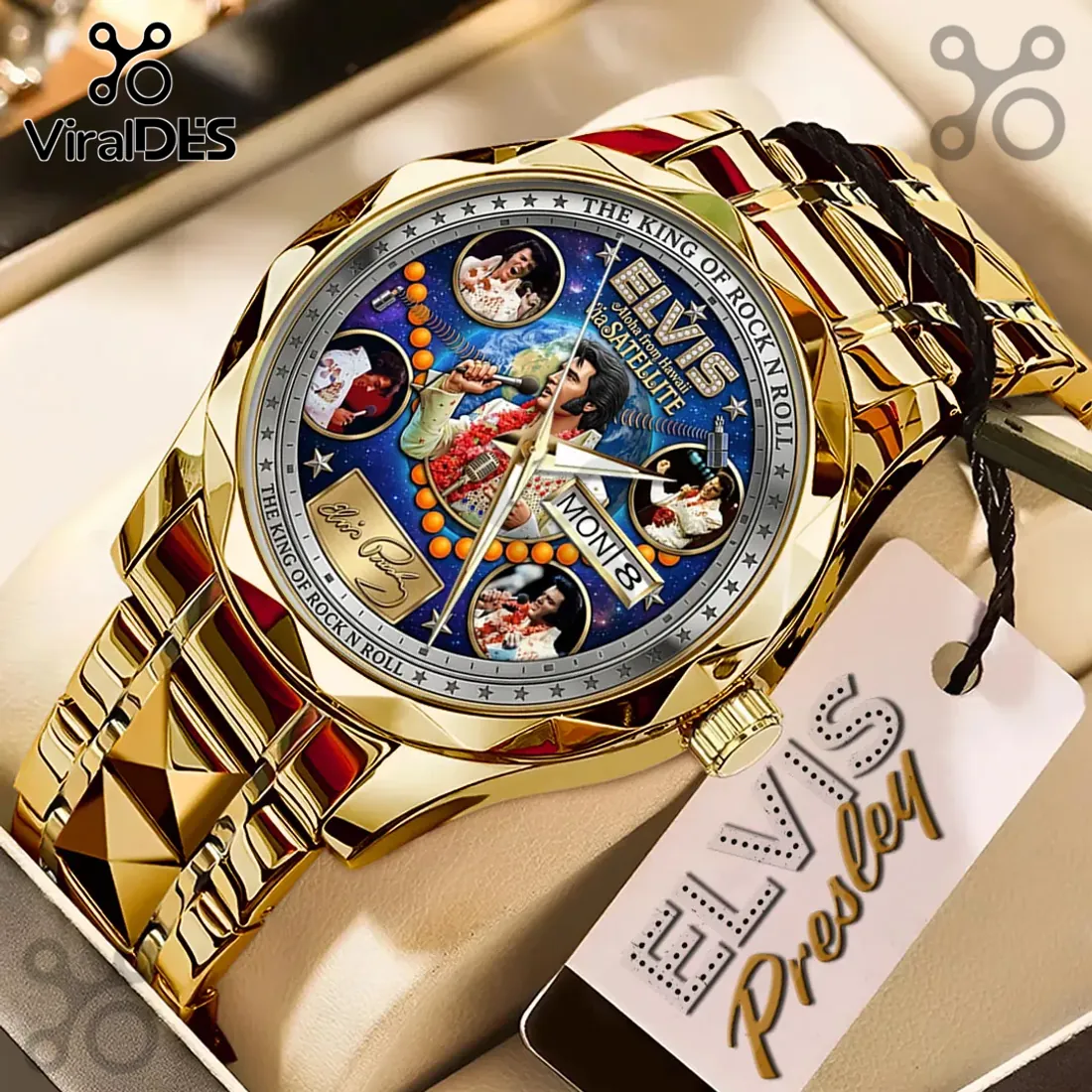 Elvis Presley Aloha From Hawaii Gold Luxury Quartz Watch Elvis Presley Aloha From Hawaii Gold Luxury Quartz Watch