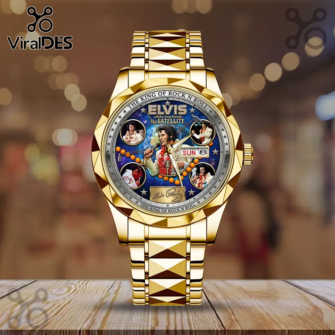 Elvis Presley Aloha From Hawaii Gold Luxury Quartz Watch Elvis Presley Aloha From Hawaii Gold Luxury Quartz Watch
