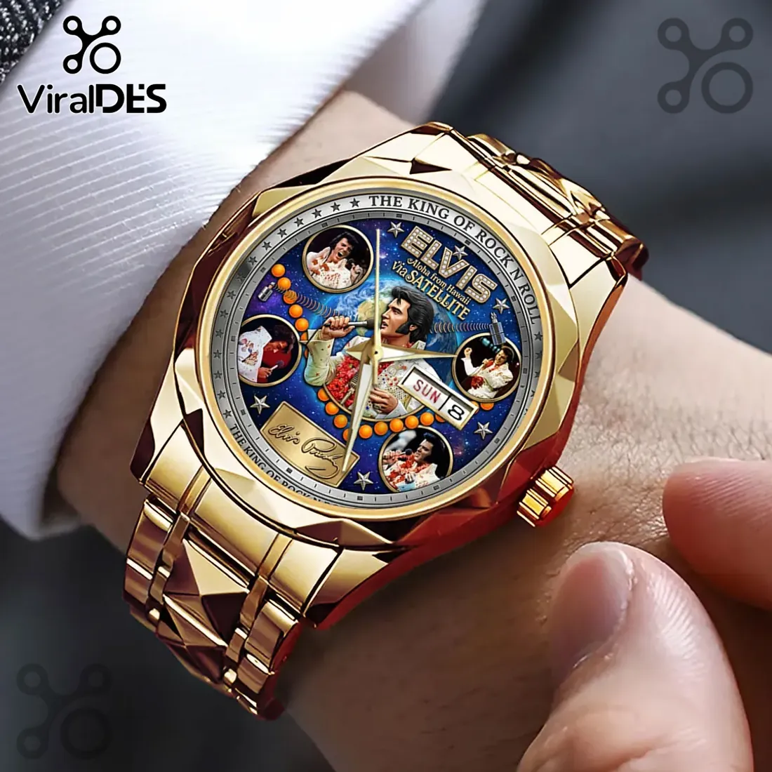 Elvis Presley Aloha From Hawaii Gold Luxury Quartz Watch Elvis Presley Aloha From Hawaii Gold Luxury Quartz Watch