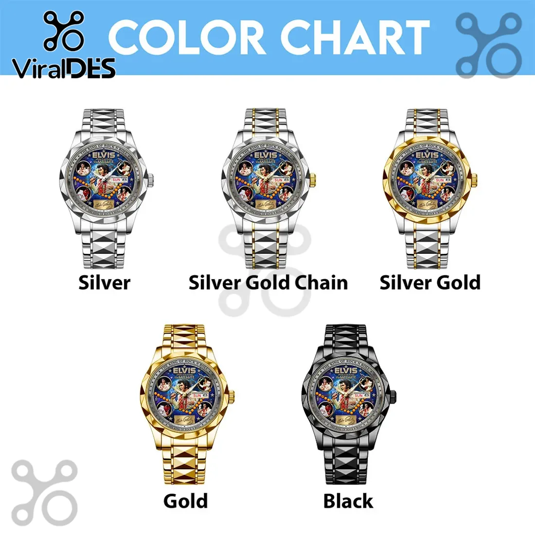 Elvis Presley Aloha From Hawaii Gold Luxury Quartz Watch Elvis Presley Aloha From Hawaii Gold Luxury Quartz Watch