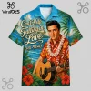 Coca-Cola Tropical Fruit Orange Strawberry Vintage Wood Hawaiian Shirt