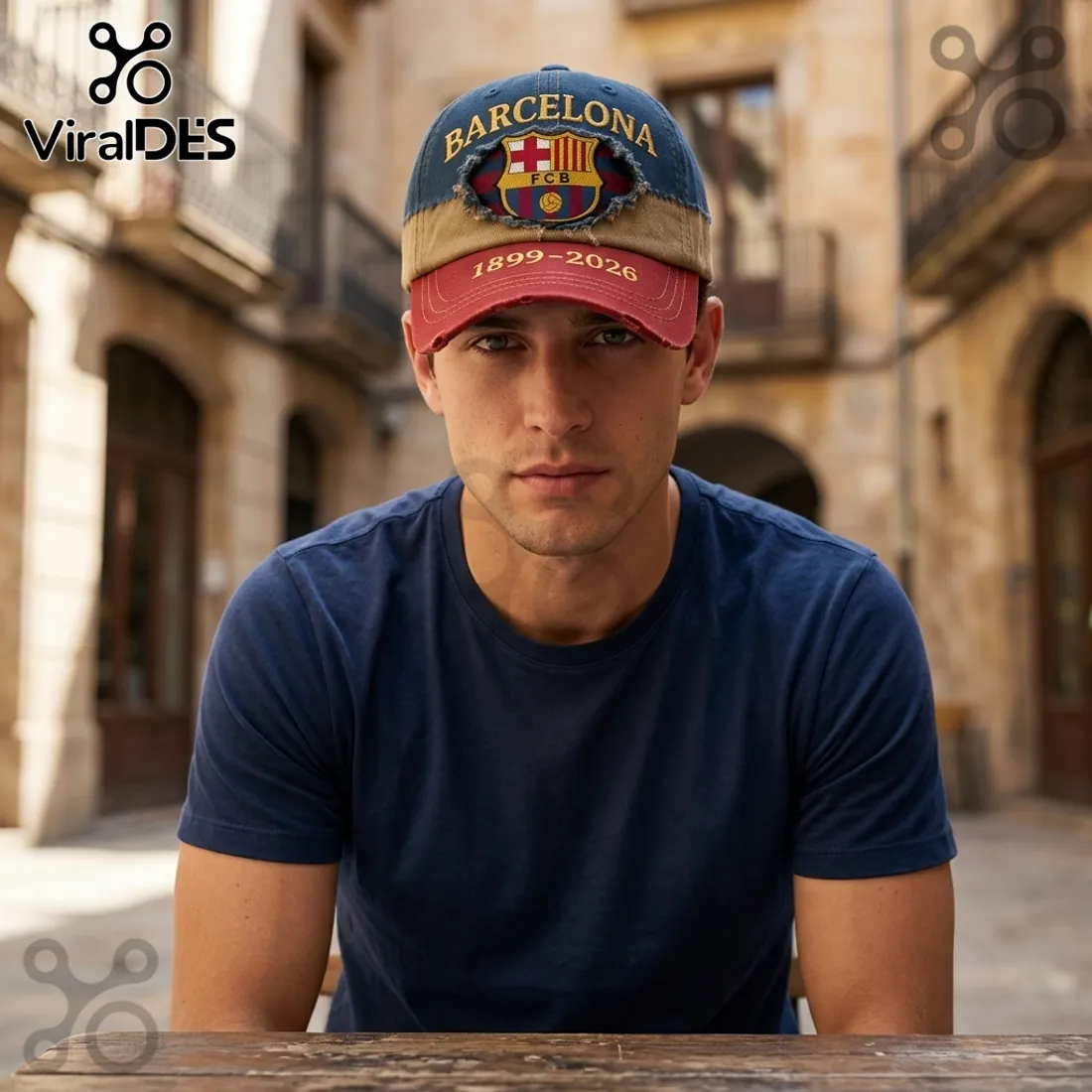 FC Barcelona Distressed Vintage 1899-2026 Cap FC Barcelona Distressed Vintage 1899-2026 Cap