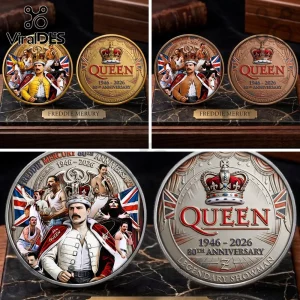 Queen Freddie Mercury 80th Anniversary Premium Collectible Coin Queen Freddie Mercury 80th Anniversary Premium Collectible Coin