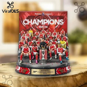 Arsenal FC Premier League Champions 2025/26 Custom Acrylic Display