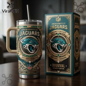 Jacksonville Jaguars NFL Championship 2026 40oz Stanley Tumbler