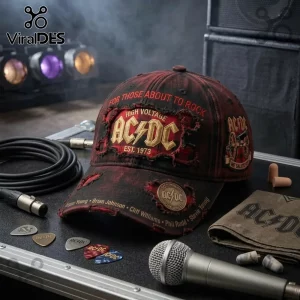 AC/DC Rock Band Distressed Baseball Cap Limited Edition