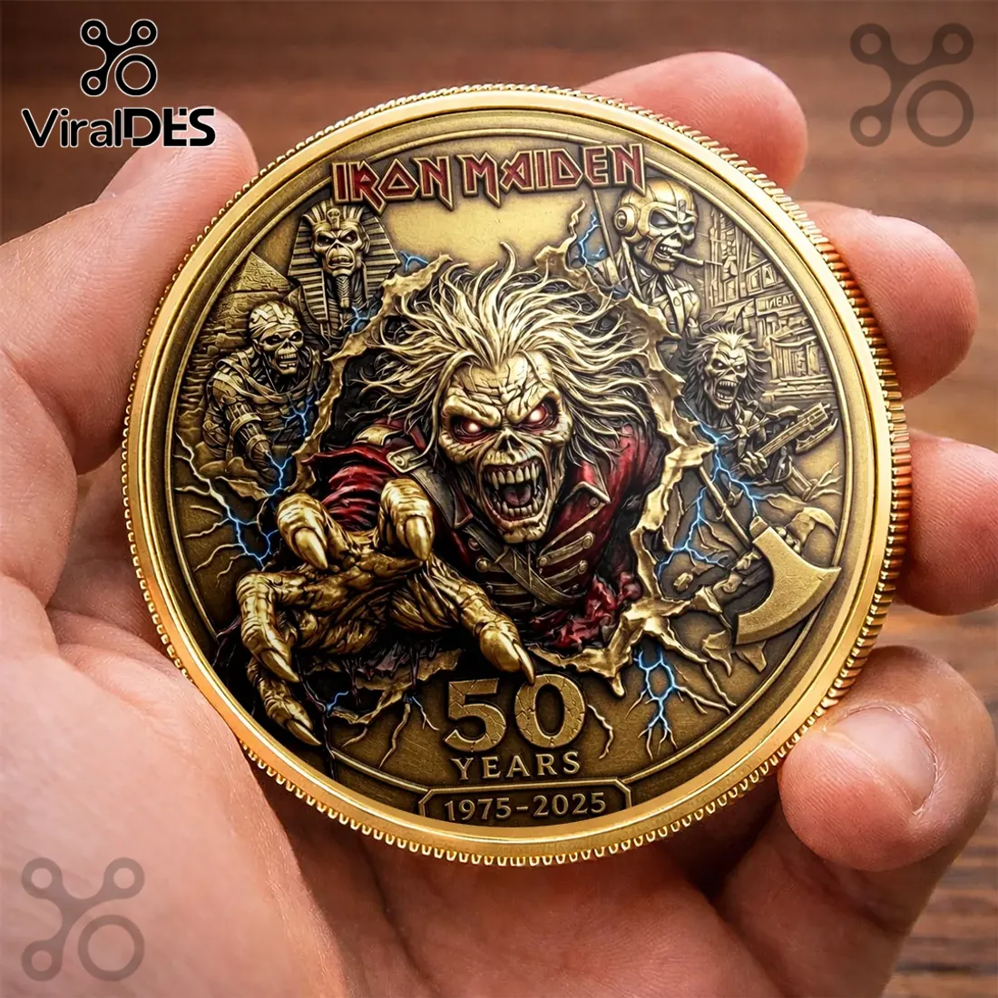 Iron Maiden 50th Anniversary Eddie Coin Iron Maiden 50th Anniversary Eddie Coin
