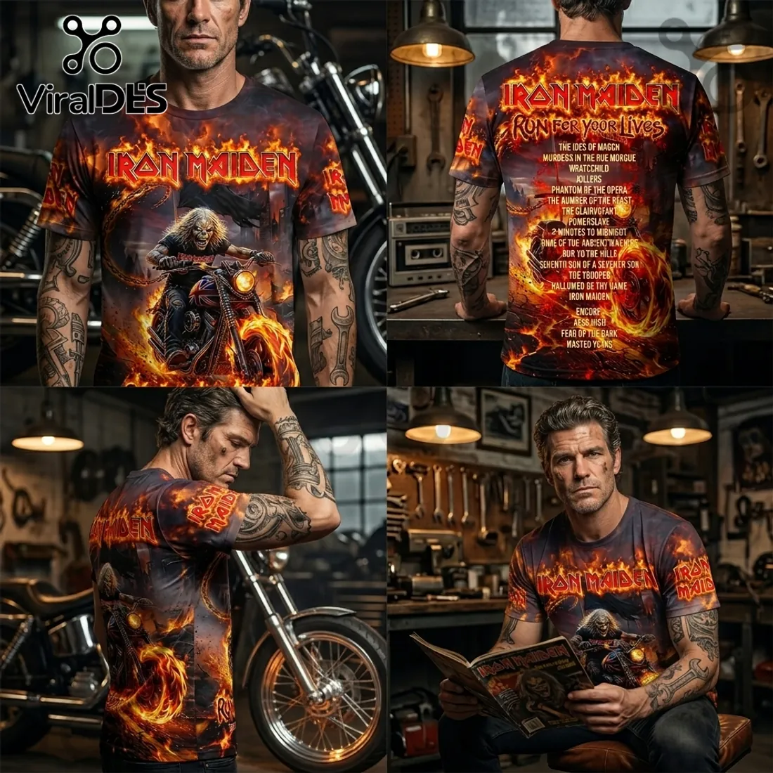 Iron Maiden Run For Your Lives 2026 World Tour 3D T-Shirt Iron Maiden Run For Your Lives 2026 World Tour 3D T-Shirt