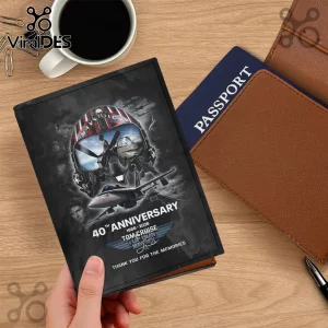 Maverick Top Gun 40th Anniversary Leather Passport Cover