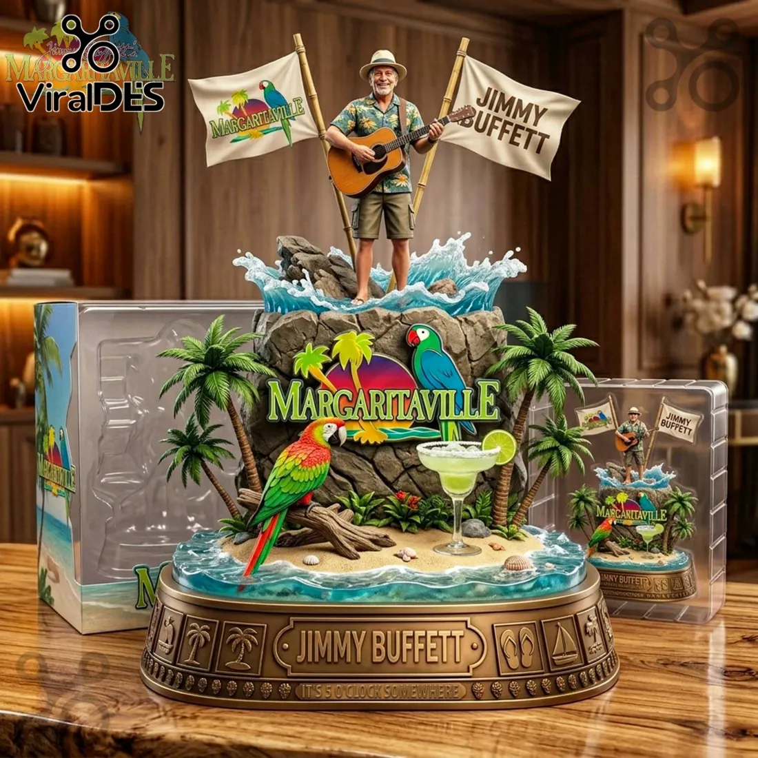 Jimmy Buffett Margaritaville Commemorative Acrylic Plaque Jimmy Buffett Margaritaville Commemorative Acrylic Plaque