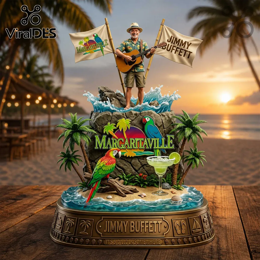 Jimmy Buffett Margaritaville Commemorative Acrylic Plaque Jimmy Buffett Margaritaville Commemorative Acrylic Plaque