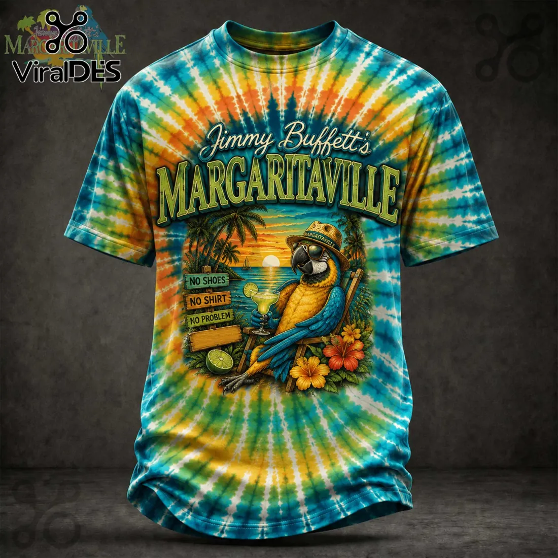 Jimmy Buffett Margaritaville Parrot No Shoes No Shirt Jimmy Buffett Margaritaville Parrot No Shoes No Shirt