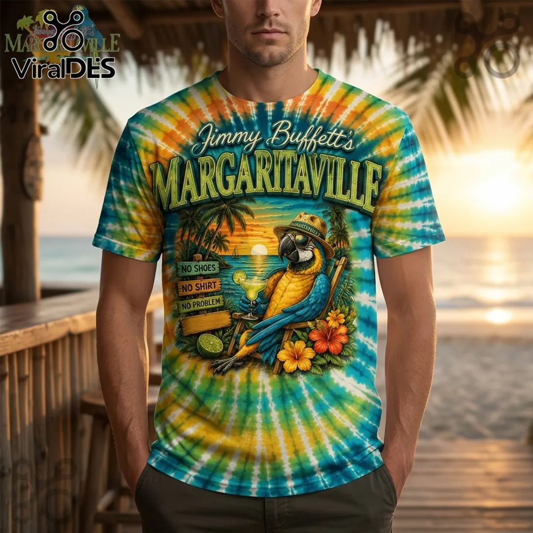 Jimmy Buffett Margaritaville Parrot No Shoes No Shirt Jimmy Buffett Margaritaville Parrot No Shoes No Shirt