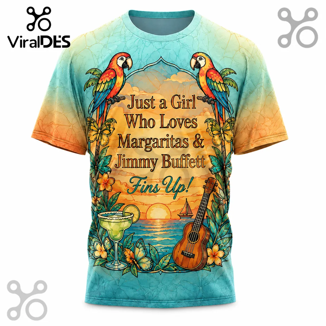 Just A Girl Who Loves Margaritas Jimmy Buffett Fins Up Shirt Just A Girl Who Loves Margaritas Jimmy Buffett Fins Up Shirt