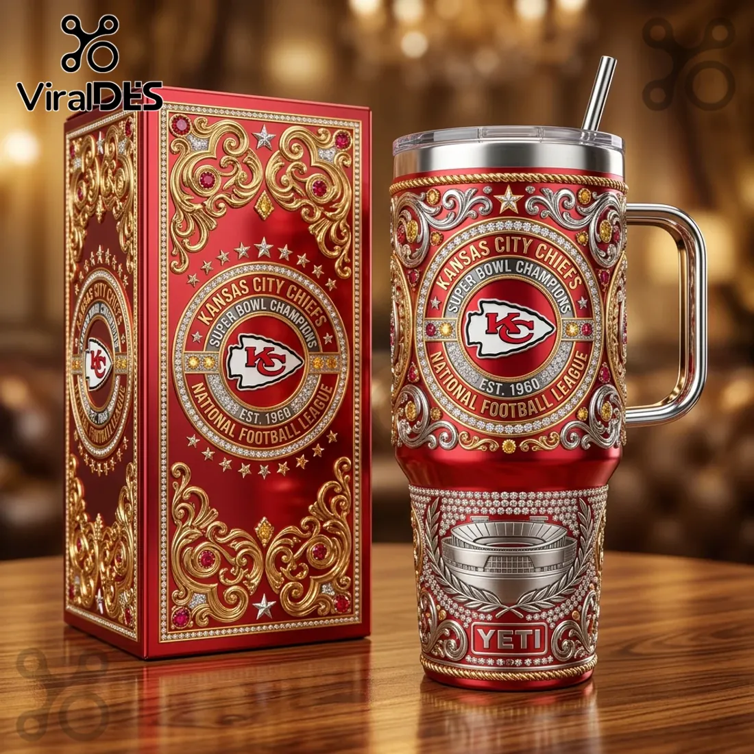 Kansas City Chiefs Super Bowl Champions 40oz Stanley Tumbler Kansas City Chiefs Super Bowl Champions 40oz Stanley Tumbler