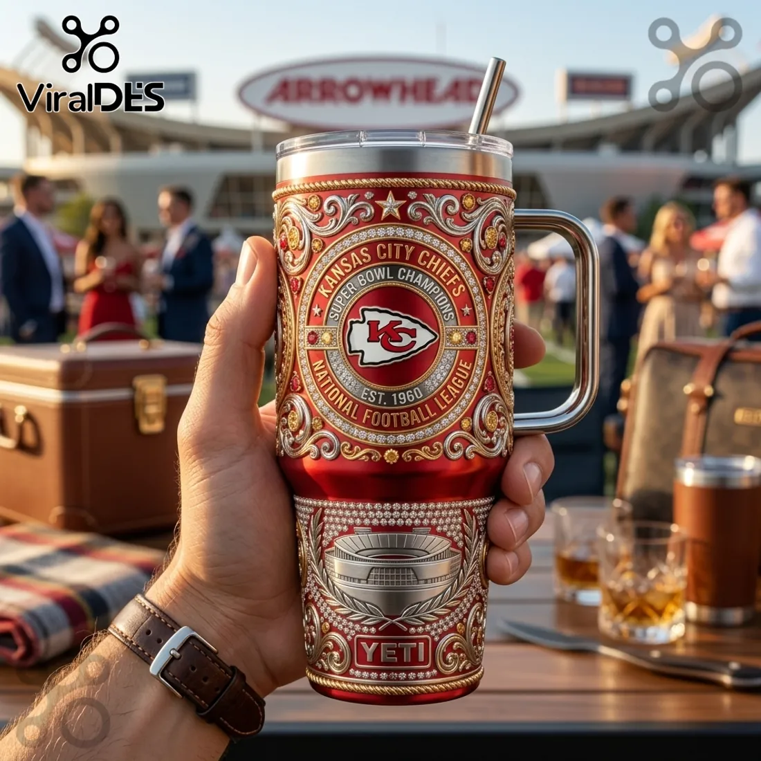 Kansas City Chiefs Super Bowl Champions 40oz Stanley Tumbler Kansas City Chiefs Super Bowl Champions 40oz Stanley Tumbler