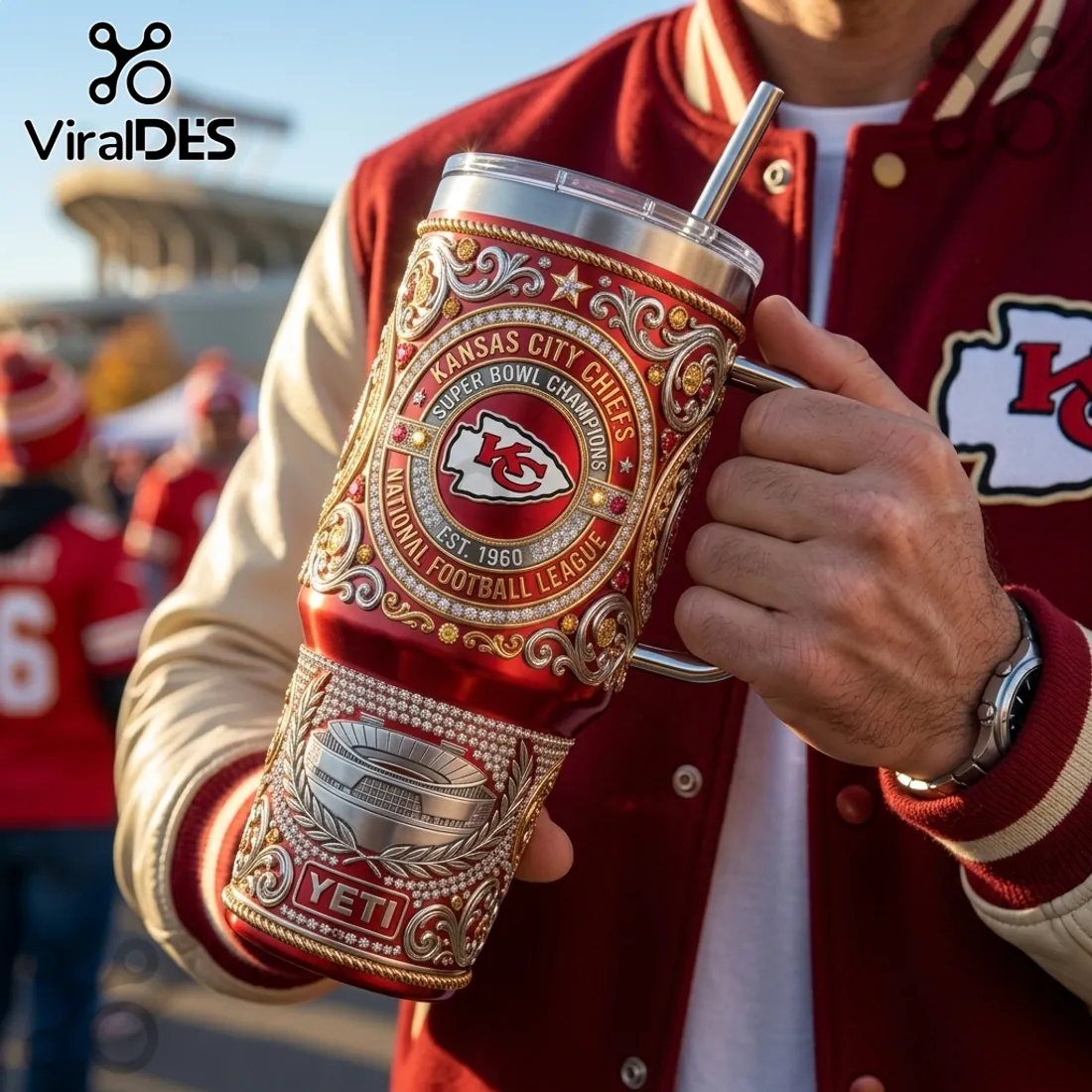 Kansas City Chiefs Super Bowl Champions 40oz Stanley Tumbler Kansas City Chiefs Super Bowl Champions 40oz Stanley Tumbler