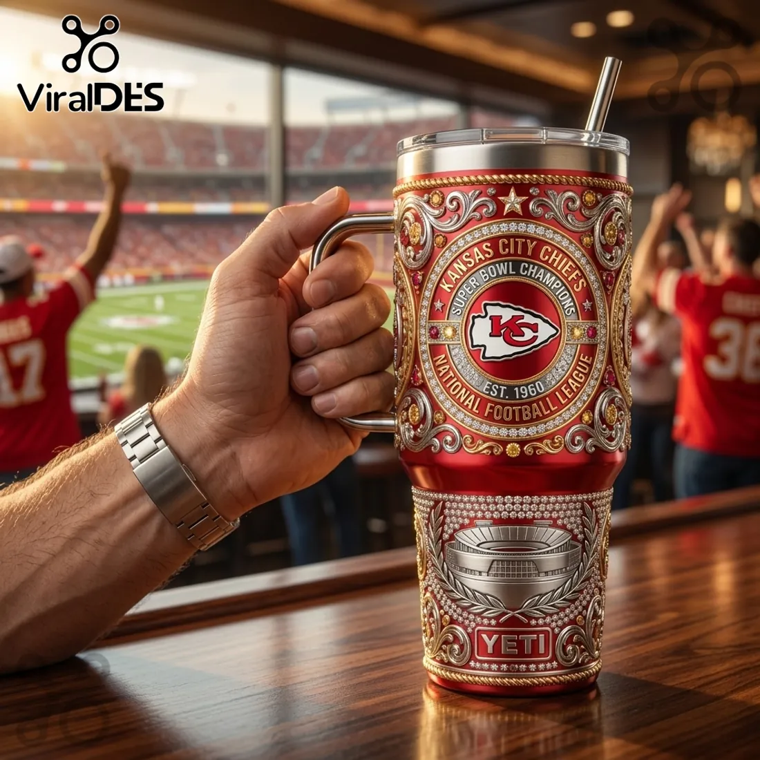 Kansas City Chiefs Super Bowl Champions 40oz Stanley Tumbler Kansas City Chiefs Super Bowl Champions 40oz Stanley Tumbler