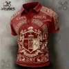 Portugal National Team 3D Print Striped Soccer Fan Men’s Polo Shirt