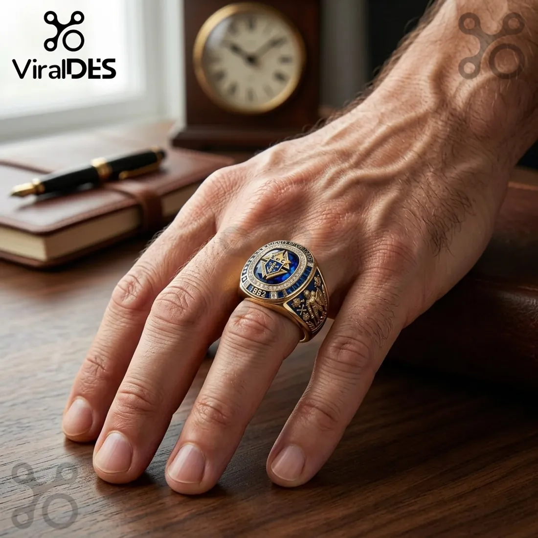 Knights of Columbus 1882 Founding Gold Blue Stone Ring Knights of Columbus 1882 Founding Gold Blue Stone Ring