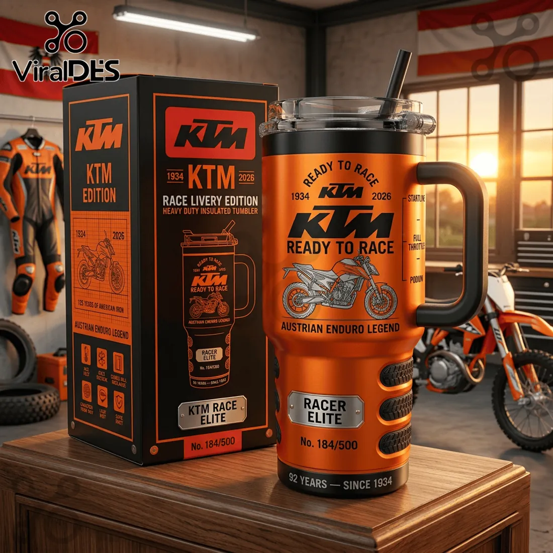 KTM Ready to Race Limited Edition Stanley Tumbler 40oz KTM Ready to Race Limited Edition Stanley Tumbler 40oz