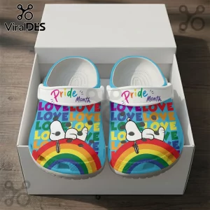 Peanuts Snoopy LGBTQ+ Pride Crocs Clogs