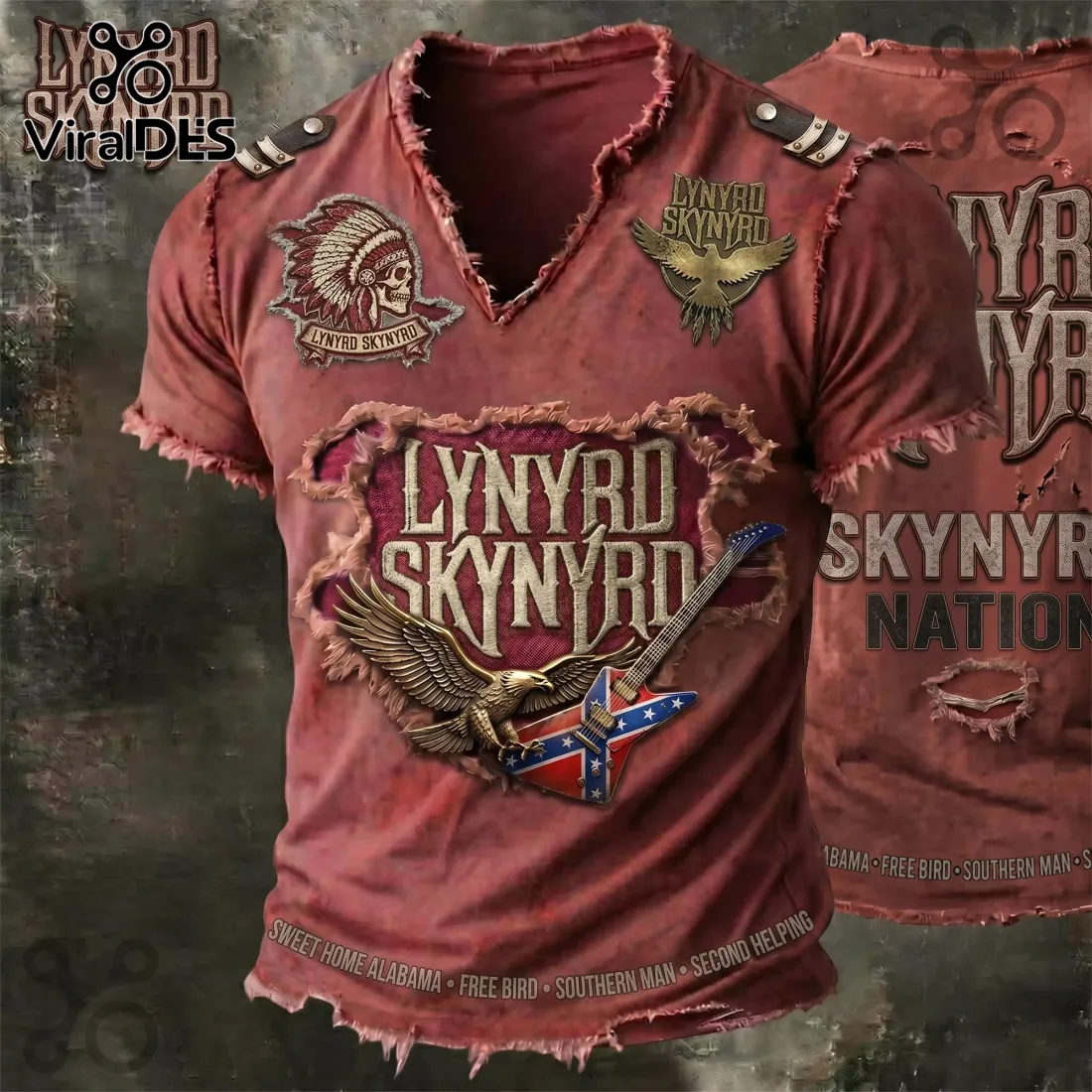 Lynyrd Skynyrd Vintage Distressed Sweet Home Alabama T-Shirt Lynyrd Skynyrd Vintage Distressed Sweet Home Alabama T-Shirt