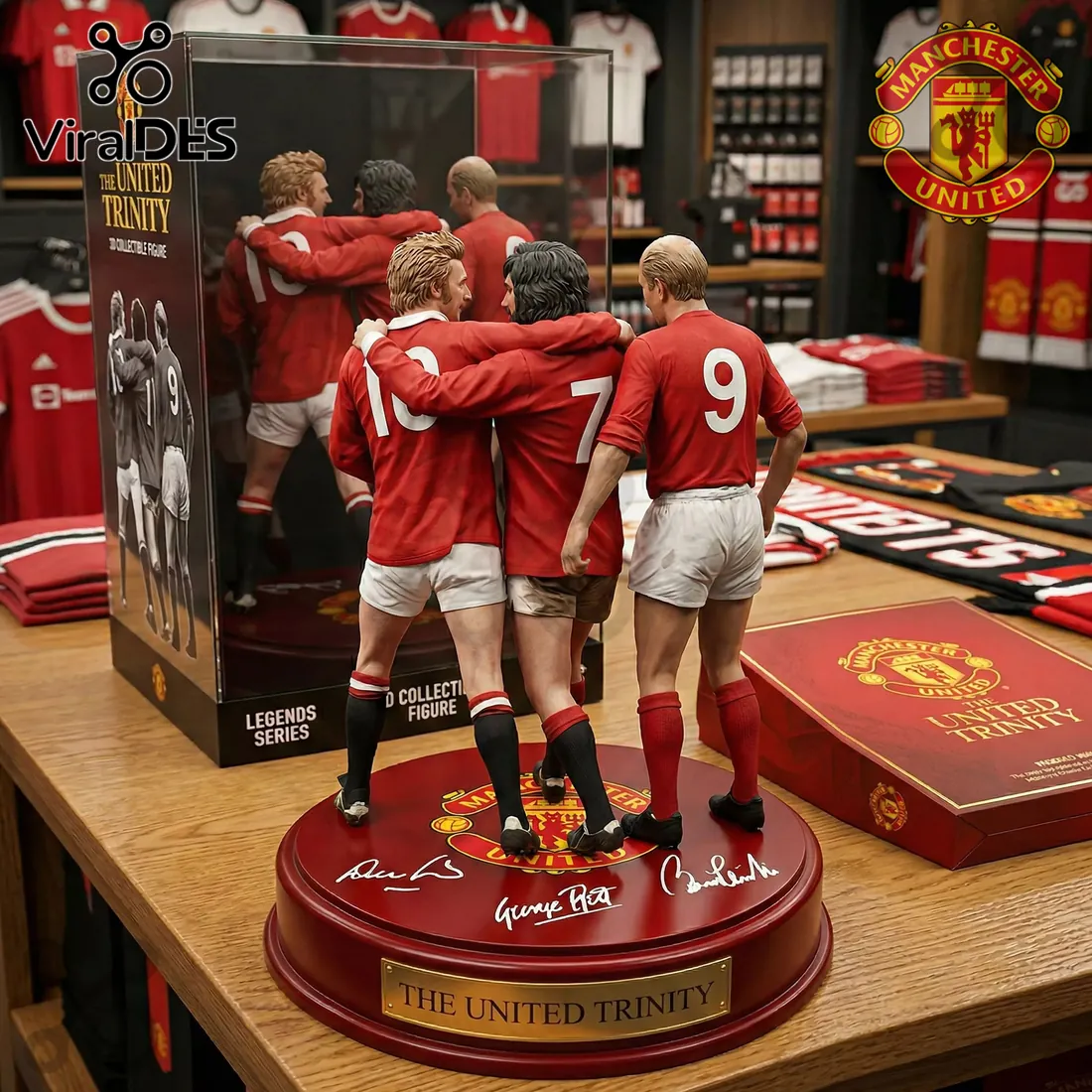 Manchester United The United Trinity Legends Series Collectible Figure Manchester United The United Trinity Legends Series Collectible Figure