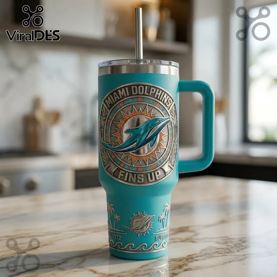 Miami Dolphins Legacy Edition 40oz Stanley Tumbler Miami Dolphins Legacy Edition 40oz Stanley Tumbler
