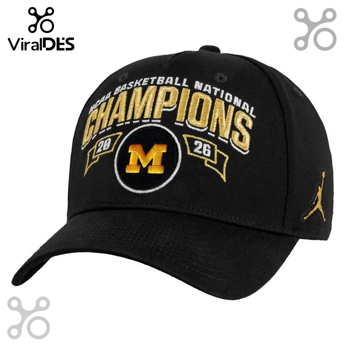 Michigan Wolverines 2026 NCAA Basketball Champions Baseball Cap Michigan Wolverines 2026 NCAA Basketball Champions Baseball Cap