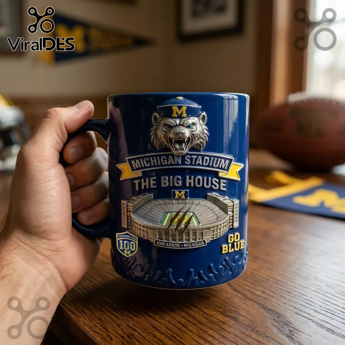 Michigan Wolverines The Big House Stadium Coffee Mug Michigan Wolverines The Big House Stadium Coffee Mug