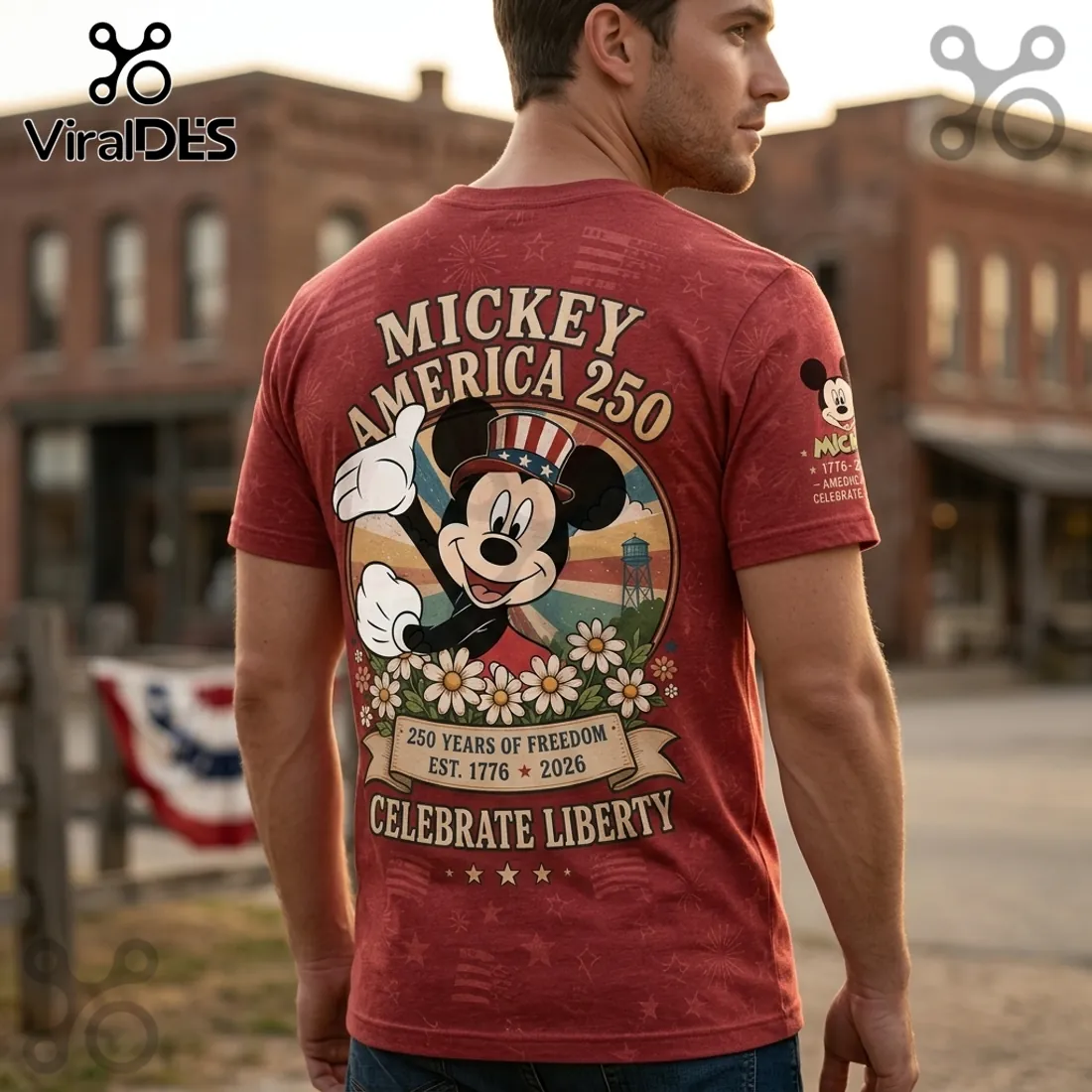 Mickey America 250 250th Anniversary of Freedom T-Shirt Mickey America 250 250th Anniversary of Freedom T-Shirt