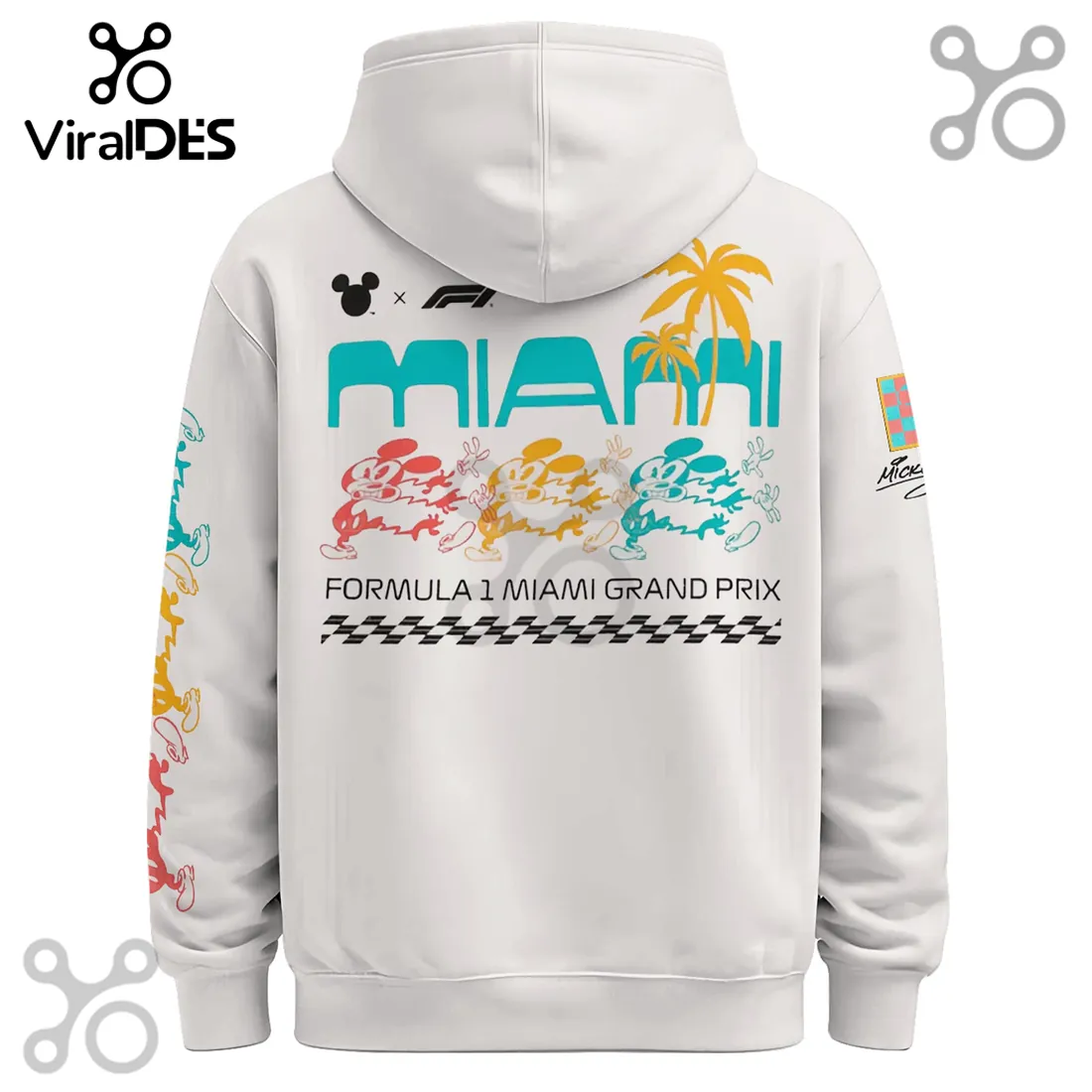 Mickey Mouse F1 Miami Grand Prix Racing Graphic Hoodie Mickey Mouse F1 Miami Grand Prix Racing Graphic Hoodie