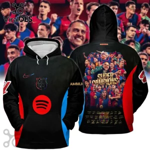 FC Barcelona Super Champions Player Hoodie FC Barcelona Super Champions Player Hoodie