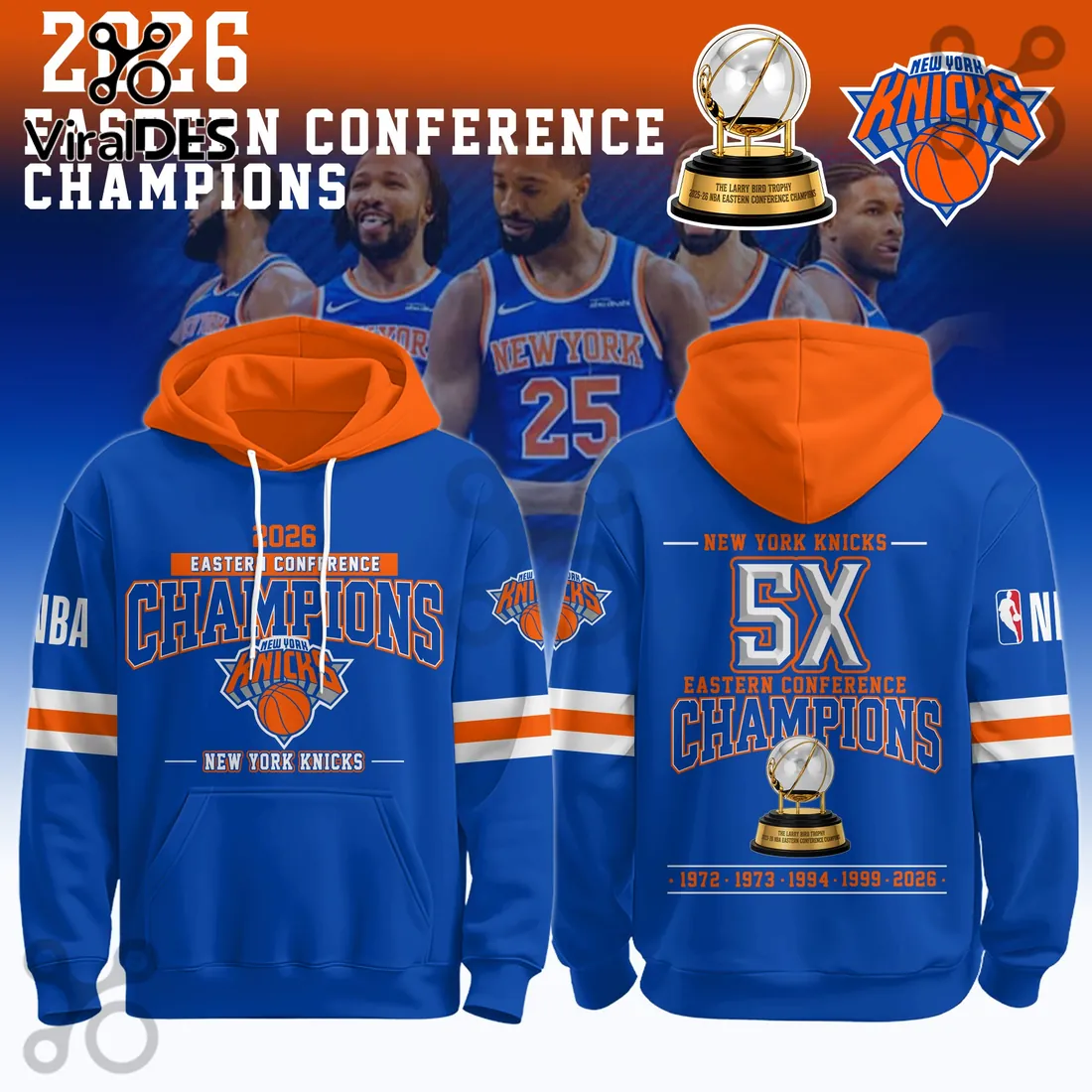 New York Knicks 2026 Eastern Conference Champions Hoodie