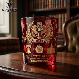 America 250th Anniversary 1776-2026 Collector’s Edition Whiskey Glass