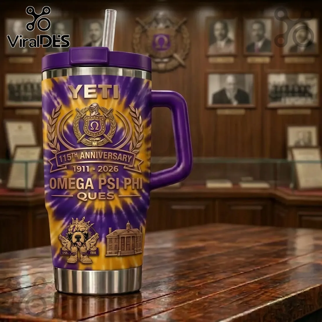 Omega Psi Phi Fraternity 115th Anniversary 1911-2026 YETI Handled Tumbler Omega Psi Phi Fraternity 115th Anniversary 1911-2026 YETI Handled Tumbler