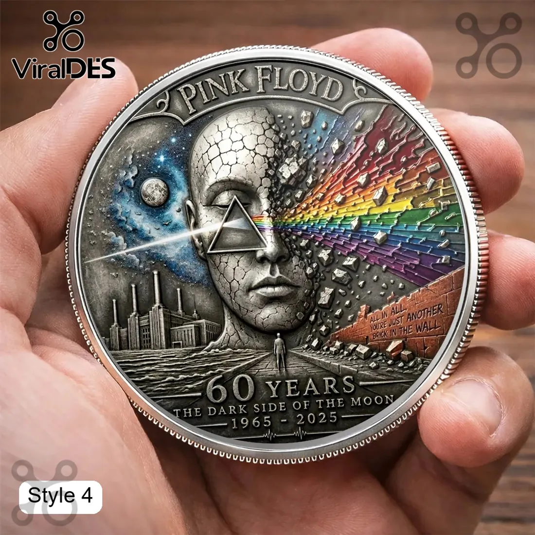 Pink Floyd 60th Anniversary Limited Edition Tribute Coin Pink Floyd 60th Anniversary Limited Edition Tribute Coin