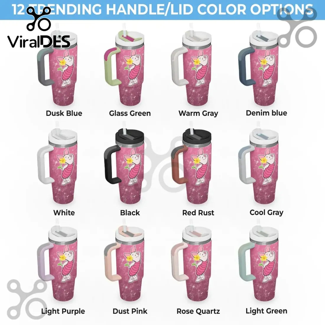 Pink Piglet Disney 40oz Stanley Tumbler Pink Piglet Disney 40oz Stanley Tumbler