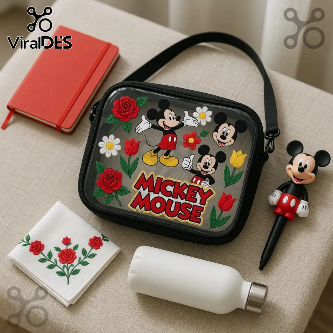 Premium Disney Mickey Mouse Summer Beach Clear Crossbody Bag Premium Disney Mickey Mouse Summer Beach Clear Crossbody Bag