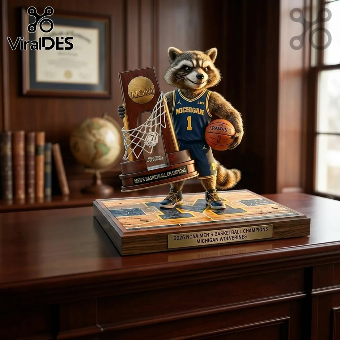 Rocket Raccoon x Michigan Wolverines 2026 Acrylic Plaque Rocket Raccoon x Michigan Wolverines 2026 Acrylic Plaque