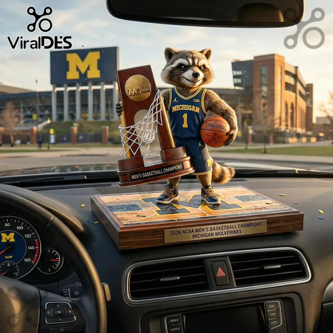 Rocket Raccoon x Michigan Wolverines 2026 Acrylic Plaque Rocket Raccoon x Michigan Wolverines 2026 Acrylic Plaque