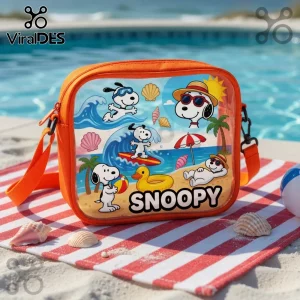 Snoopy Summer Beach Fun Crossbody Bag