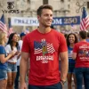 Mickey Mouse Patriotic America 250th Anniversary Red T-Shirt Mickey Mouse Patriotic America 250th Anniversary Red T-Shirt