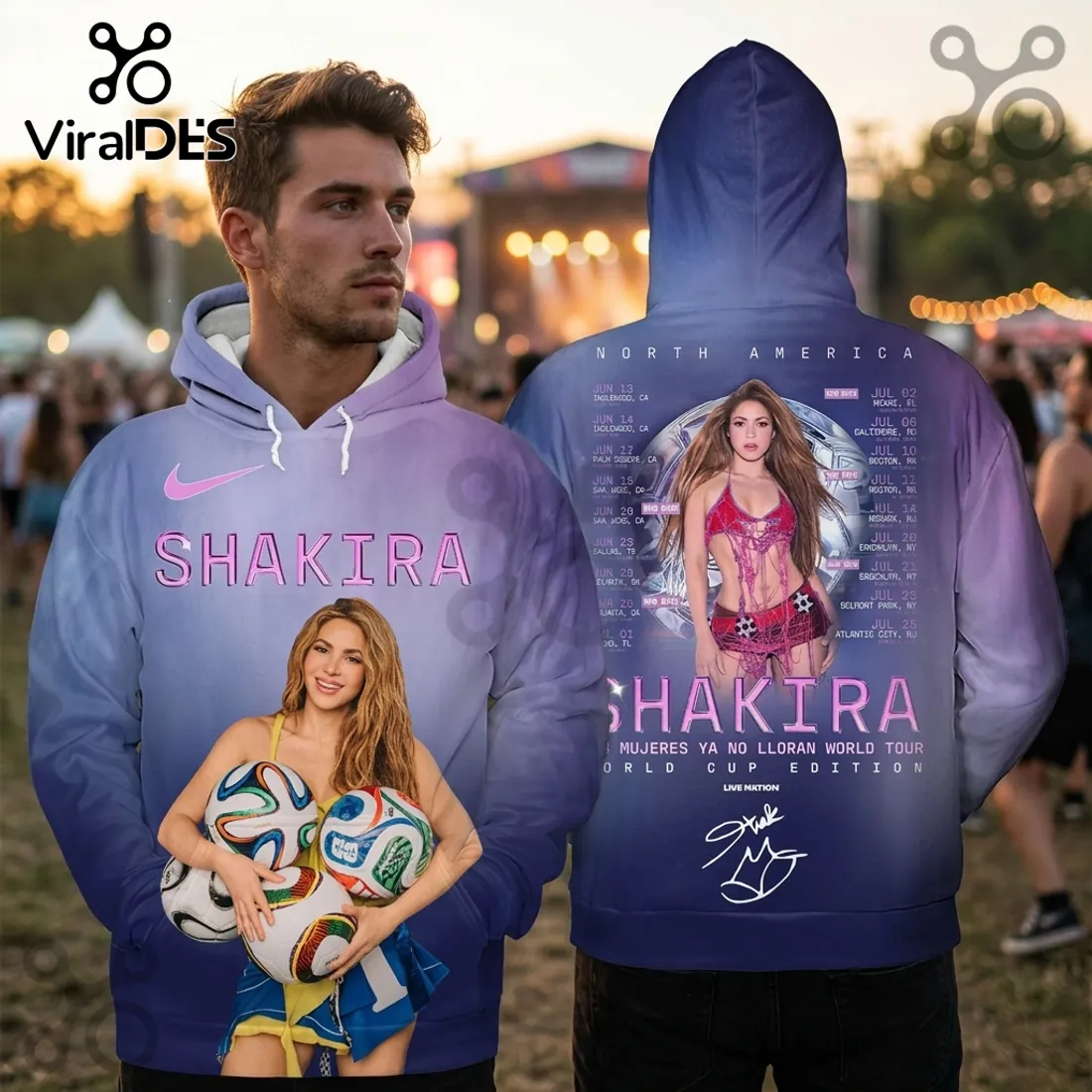 Shakira Mujeres Ya No Lloran World Tour 2026 Hoodie Shakira Mujeres Ya No Lloran World Tour 2026 Hoodie