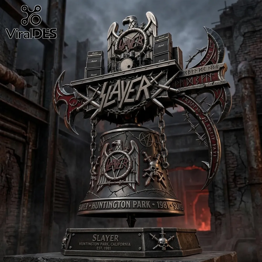 Slayer Premium Detailed Heavy Metal Band Fan Collectible Display Figurine Slayer Premium Detailed Heavy Metal Band Fan Collectible Display Figurine