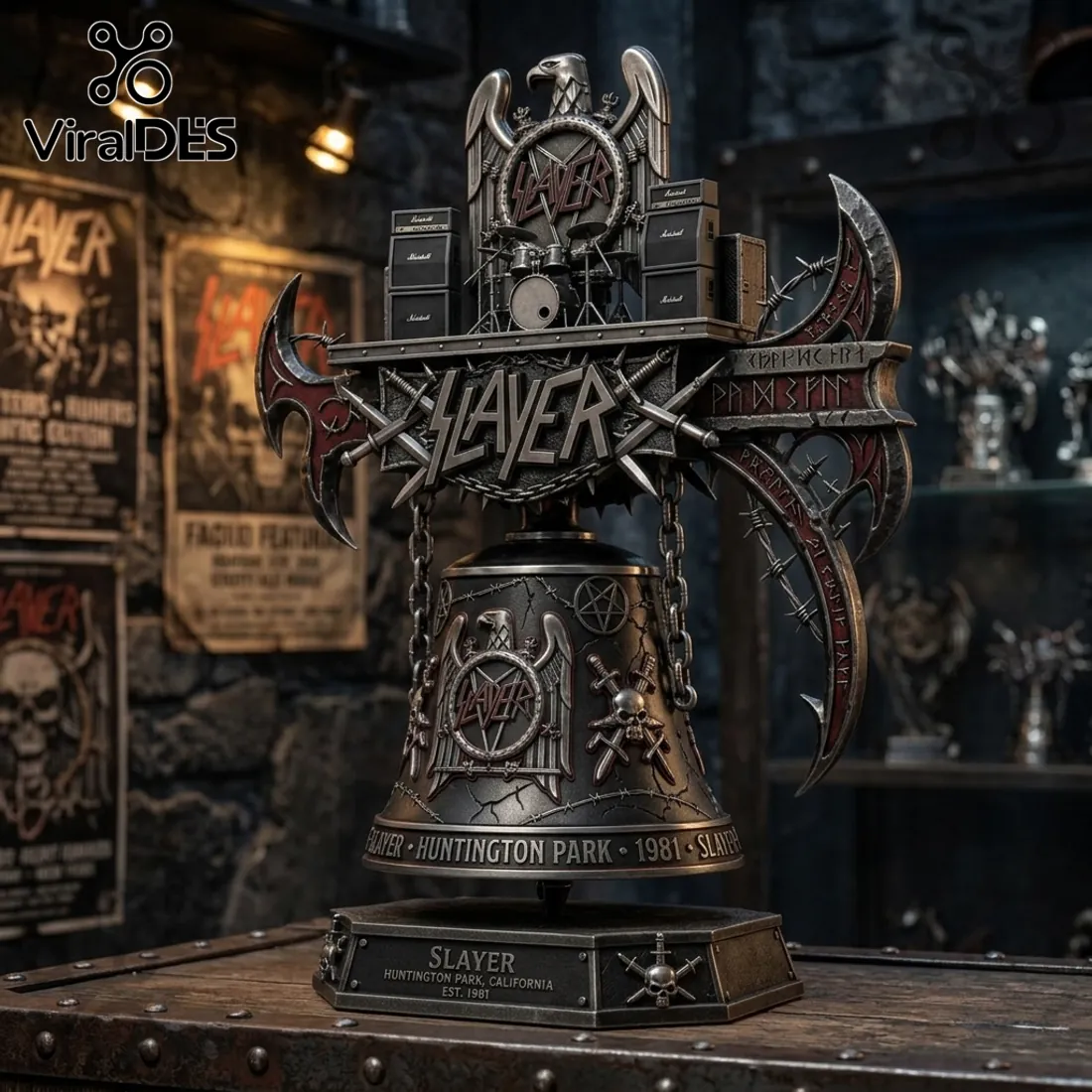 Slayer Premium Detailed Heavy Metal Band Fan Collectible Display Figurine Slayer Premium Detailed Heavy Metal Band Fan Collectible Display Figurine